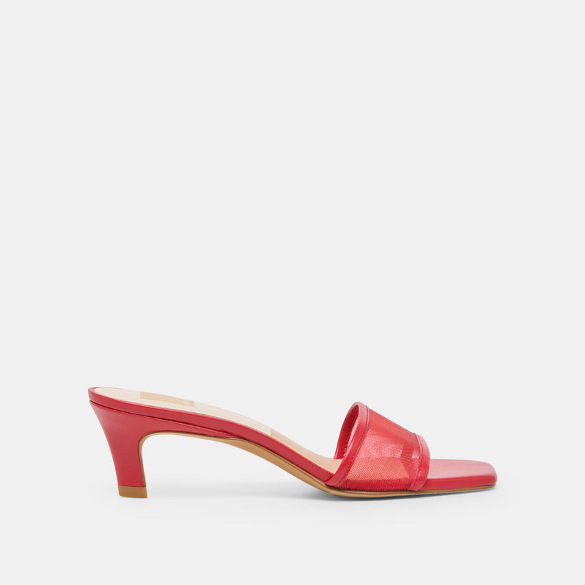 Rexa Mesh Cherry Mesh Heels | Dolce Vita