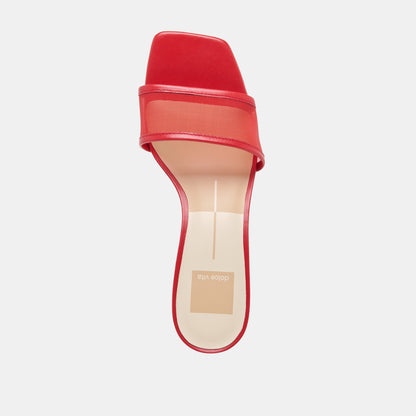 REXA MESH HEELS CHERRY MESH