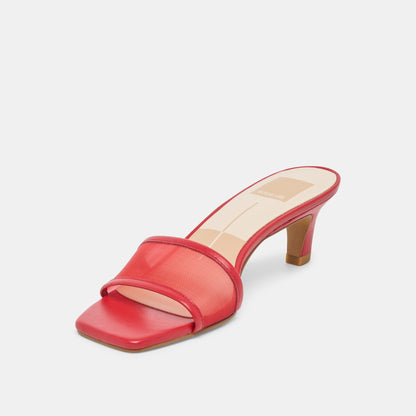 REXA MESH HEELS CHERRY MESH