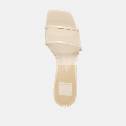 REXA MESH HEELS CREME MESH