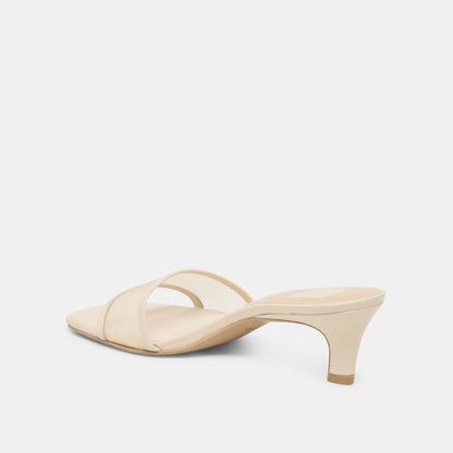 REXA MESH HEELS CREME MESH