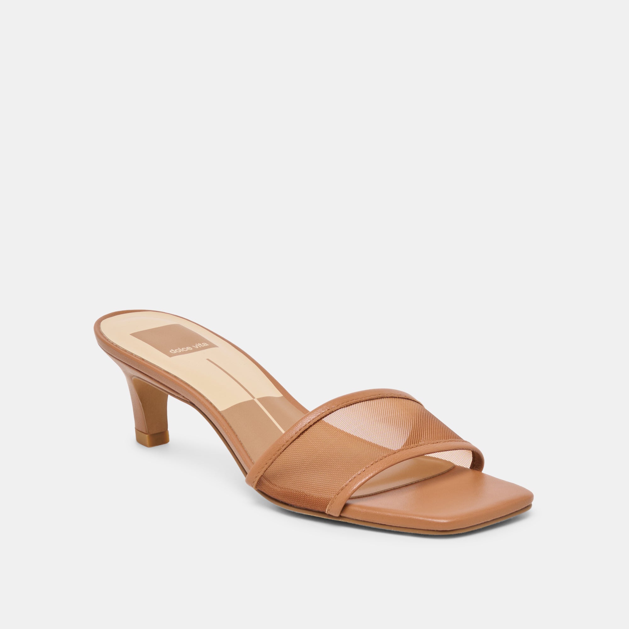 REXA MESH HEELS CARAMEL MESH