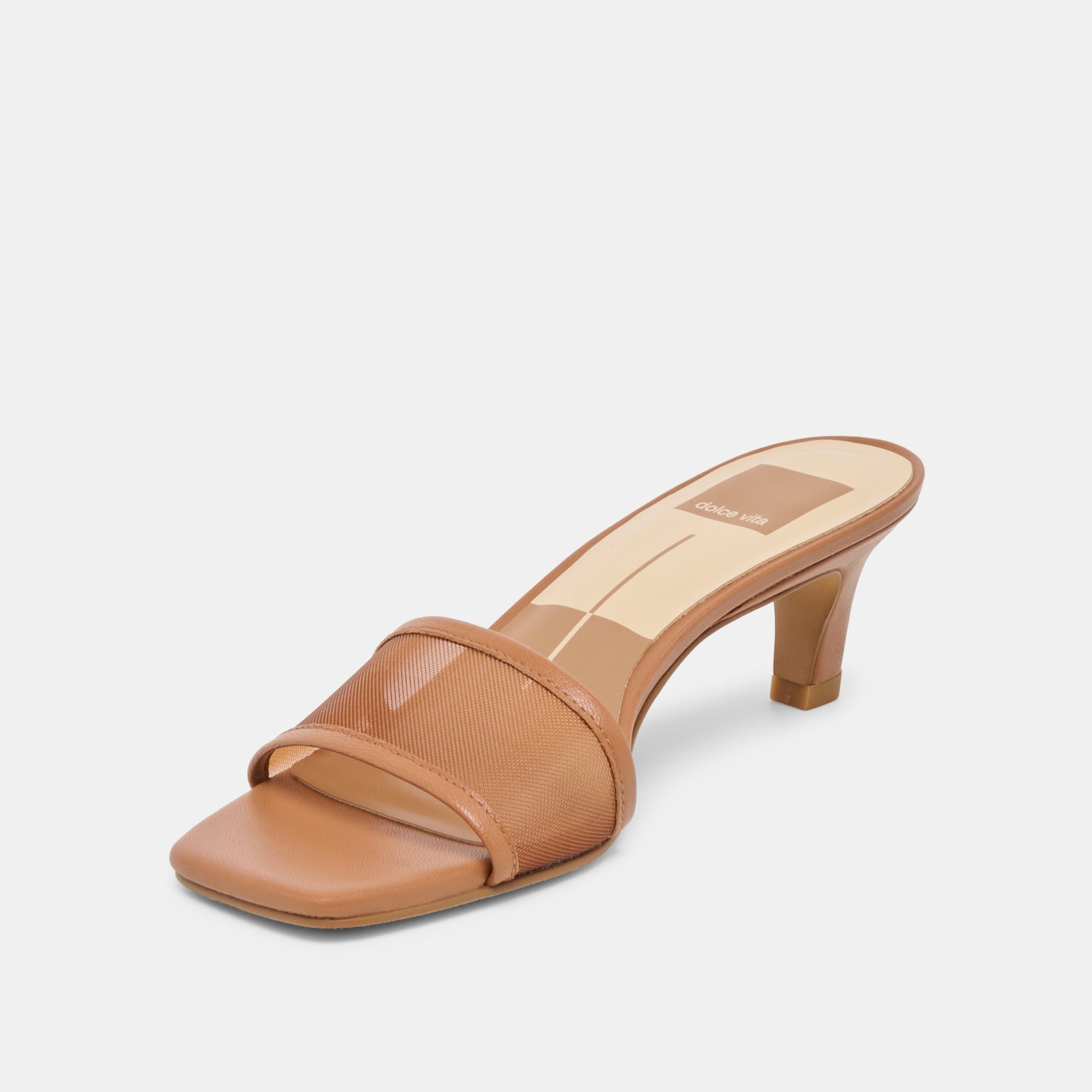 REXA MESH HEELS CARAMEL MESH