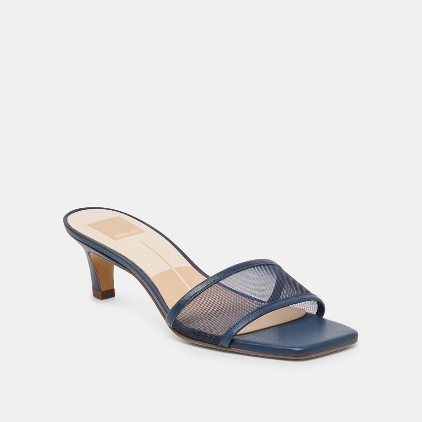 REXA MESH HEELS NAVY MESH