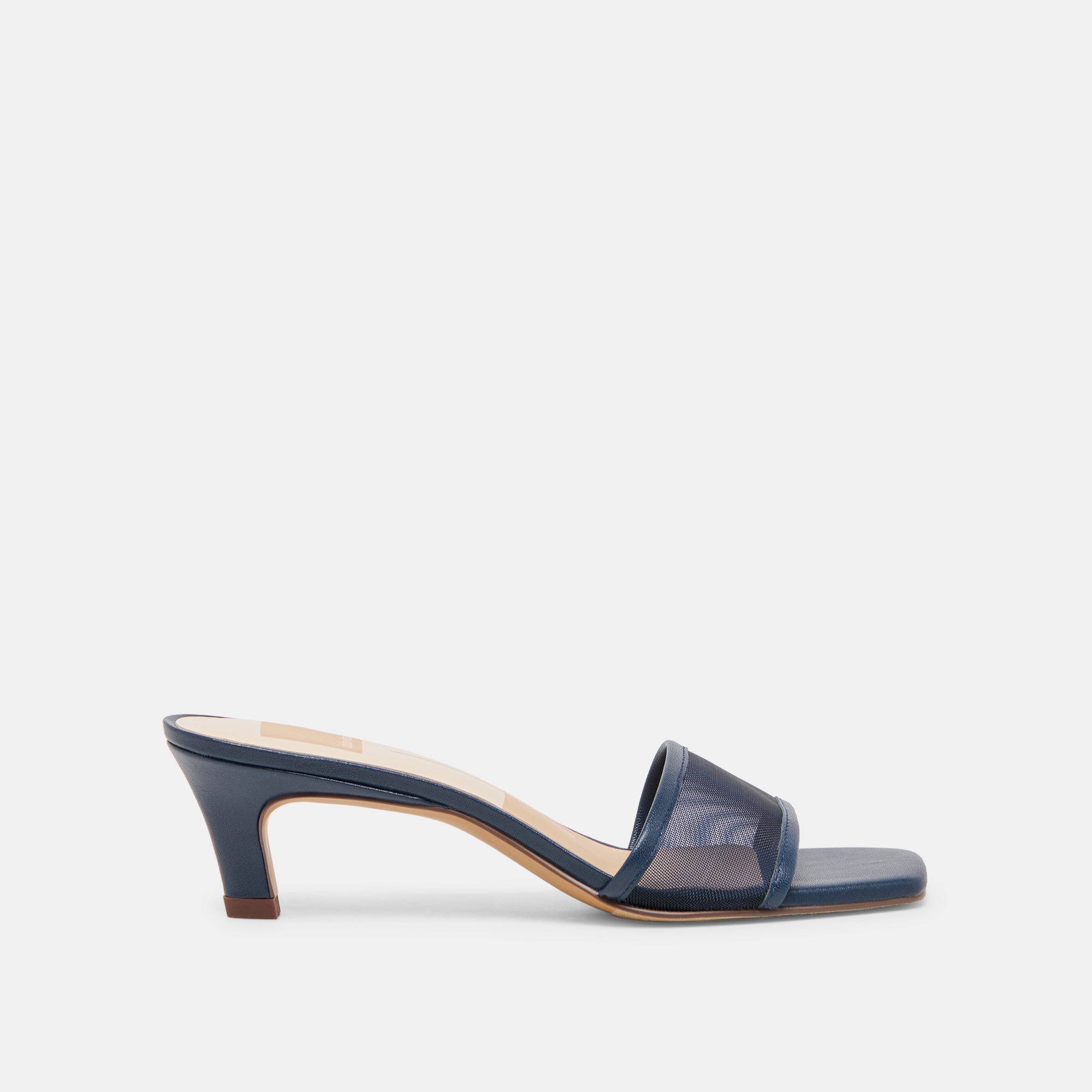 Rexa Mesh Navy Mesh Heels | Dolce Vita