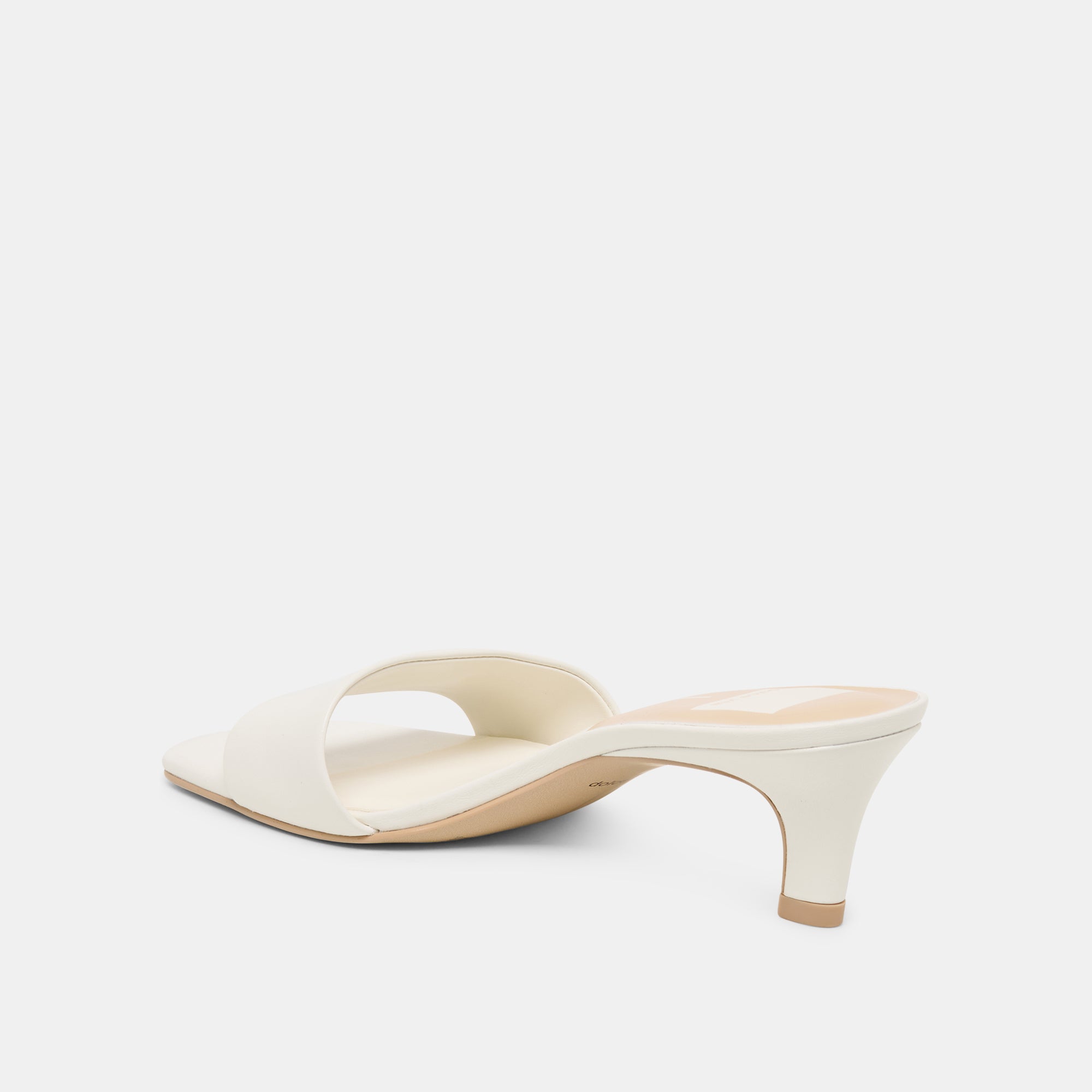REXA WIDE HEELS TRUE WHITE LEATHER
