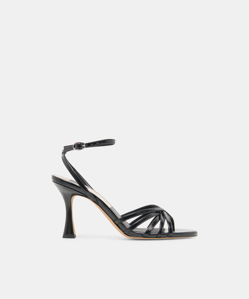 RIKI HEELS BLACK LEATHER