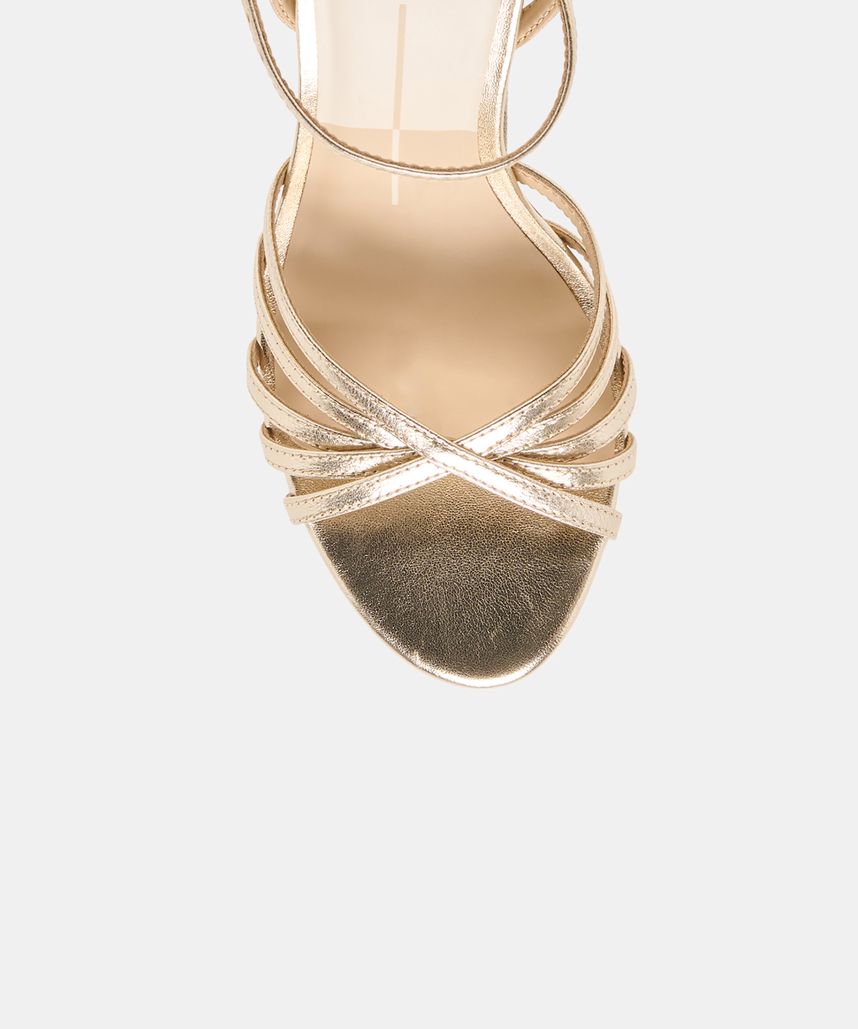 RIKI HEELS LT GOLD LEATHER - view 3