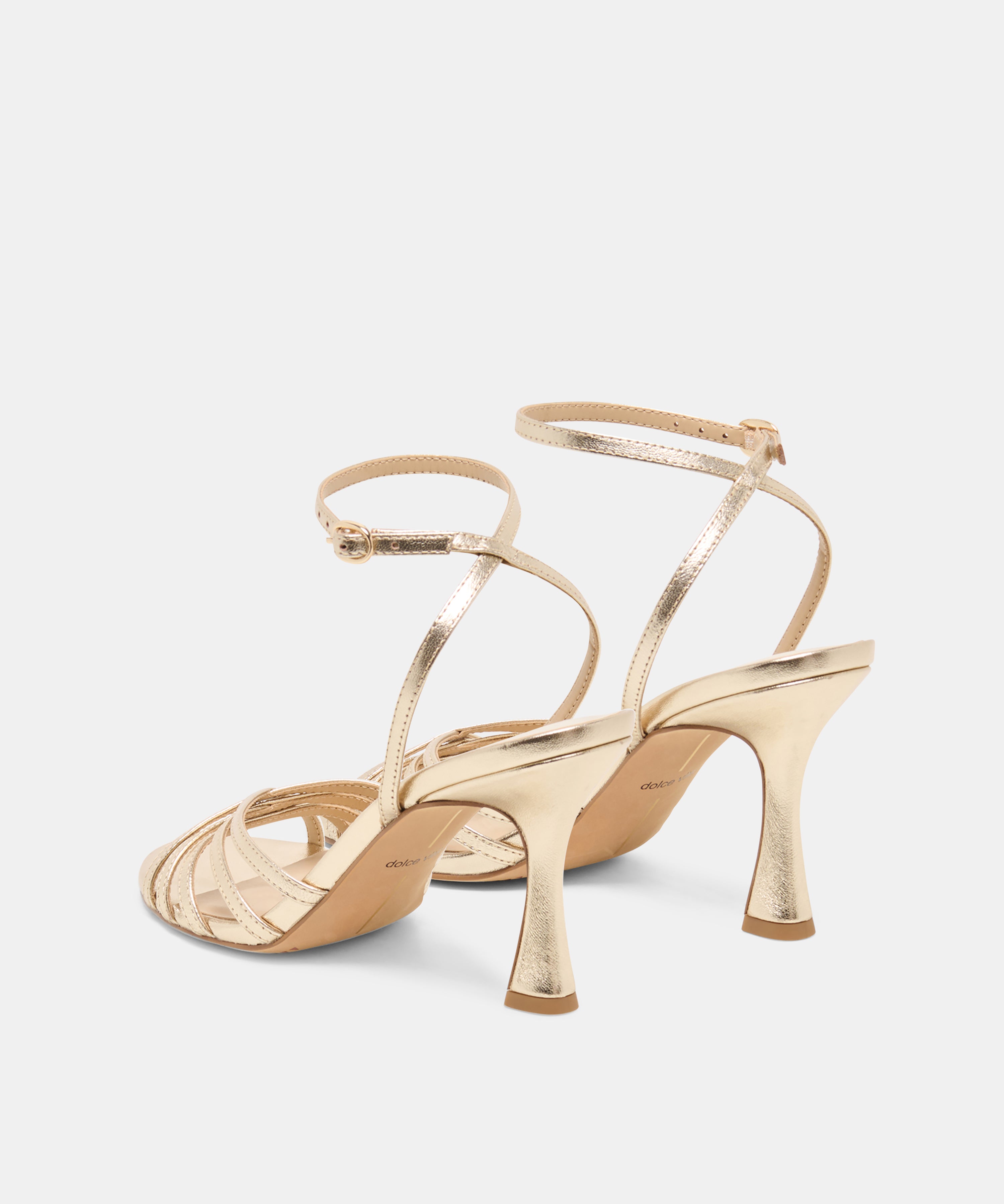 RIKI HEELS LT GOLD LEATHER - view 4