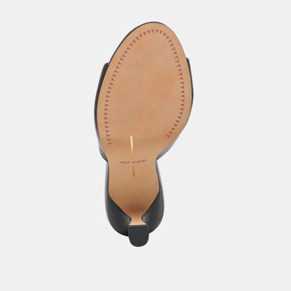 ROSHA HEELS BLACK LEATHER