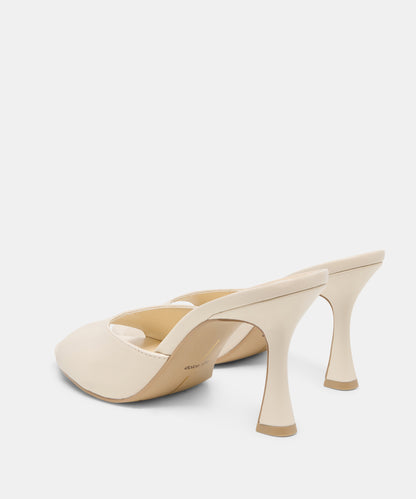 ROSHA HEELS BONE LEATHER
