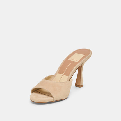 ROSHA HEELS CAMEL SUEDE