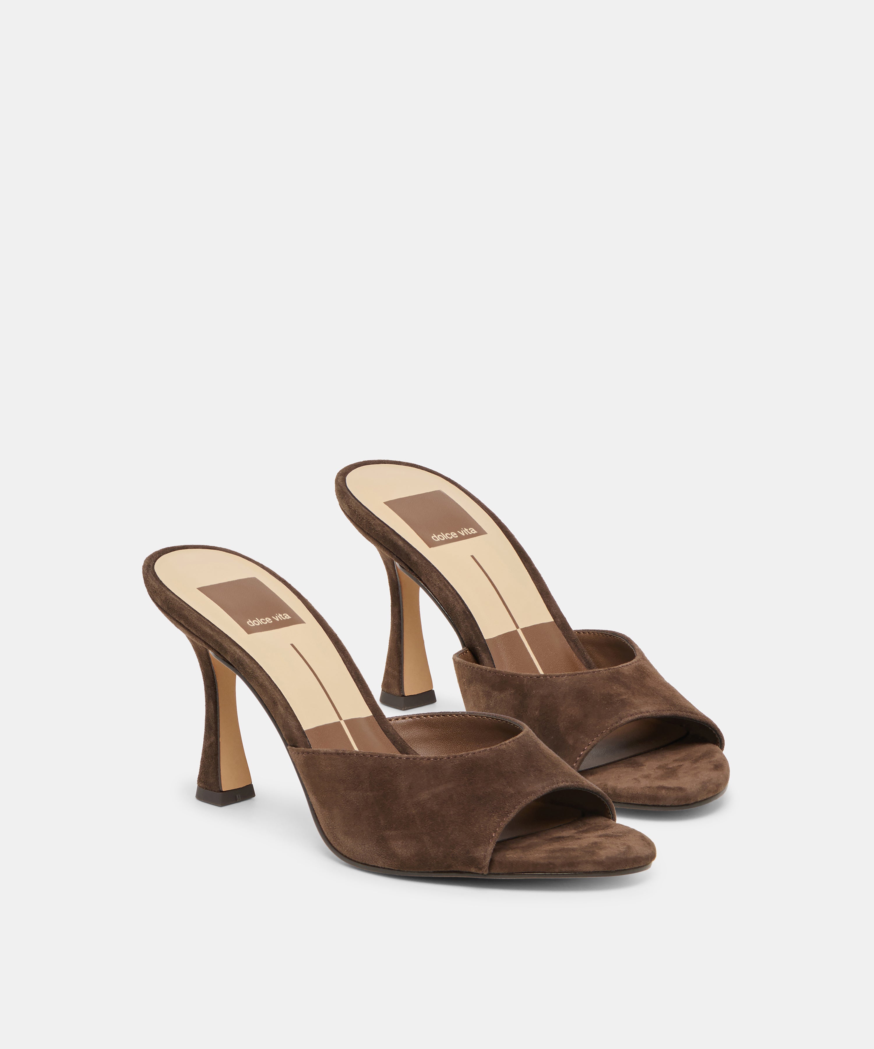 ROSHA HEELS DK BROWN SUEDE - view 2