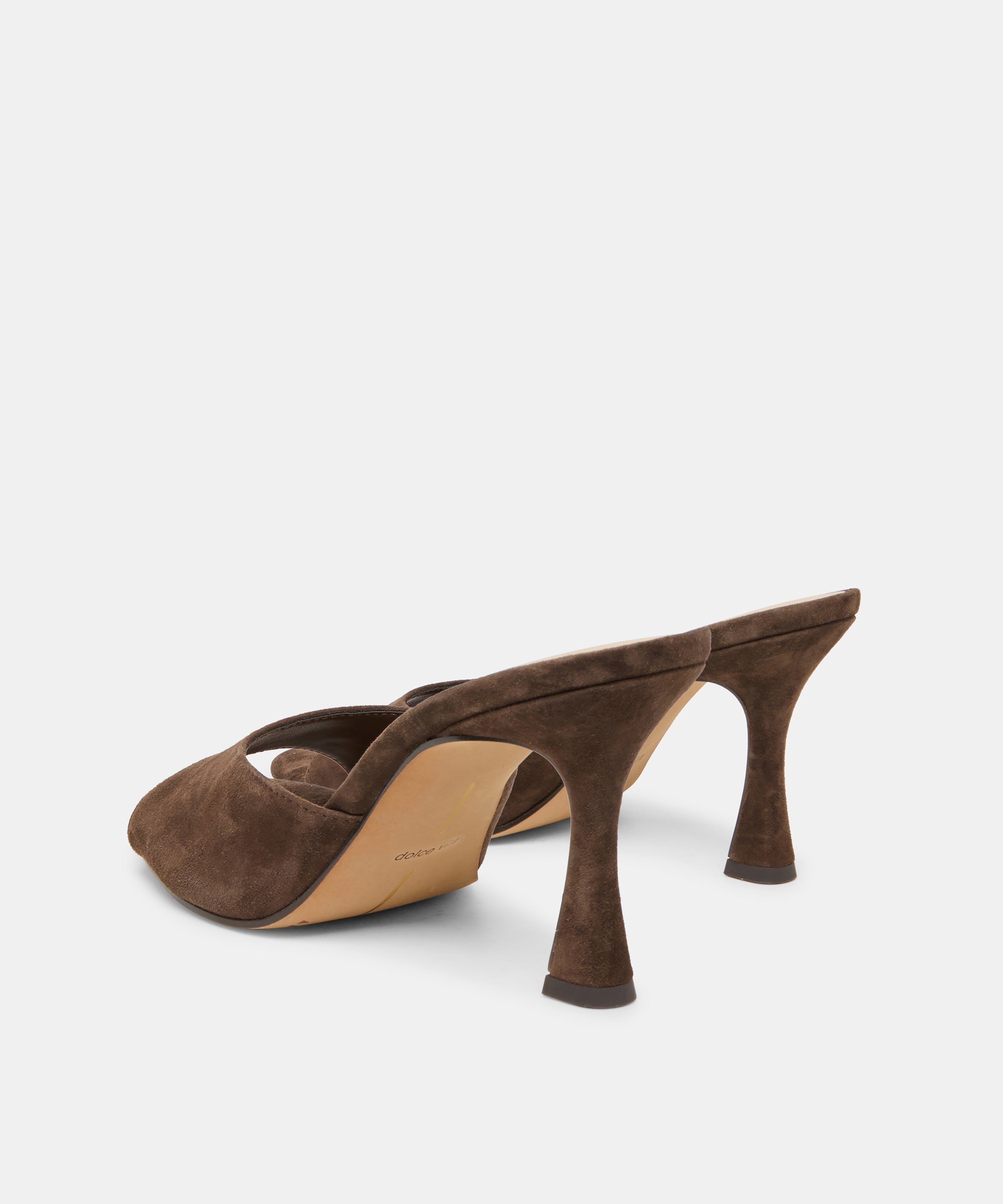 ROSHA HEELS DK BROWN SUEDE - view 4