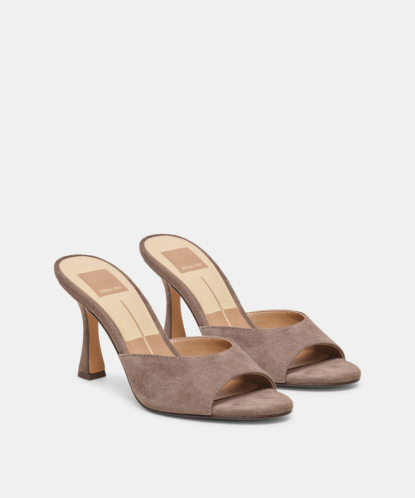 ROSHA HEELS DOVE SUEDE