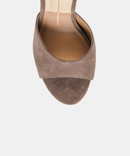 ROSHA HEELS DOVE SUEDE