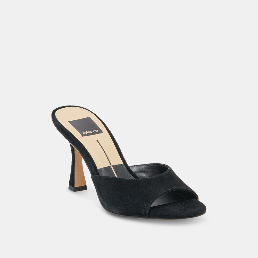 ROSHA HEELS ONYX SUEDE