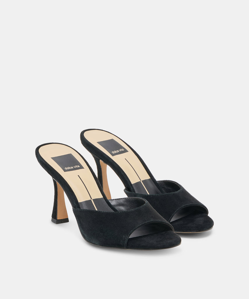 ROSHA HEELS ONYX SUEDE