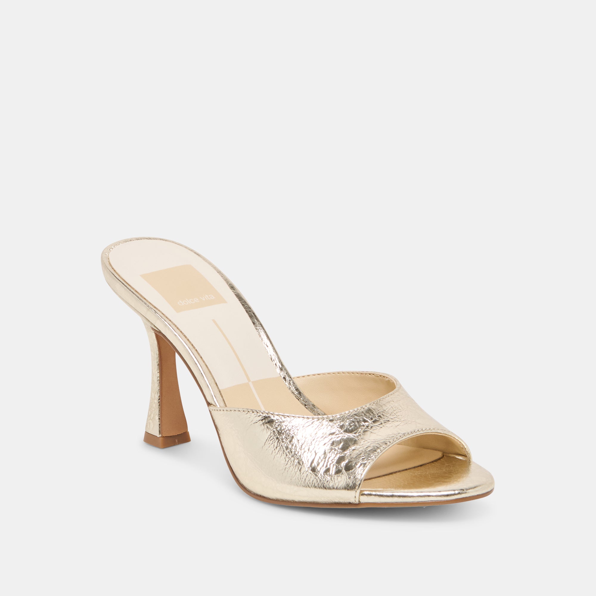 ROSHA HEELS PLATINUM DISTRESSED LEATHER - view 2