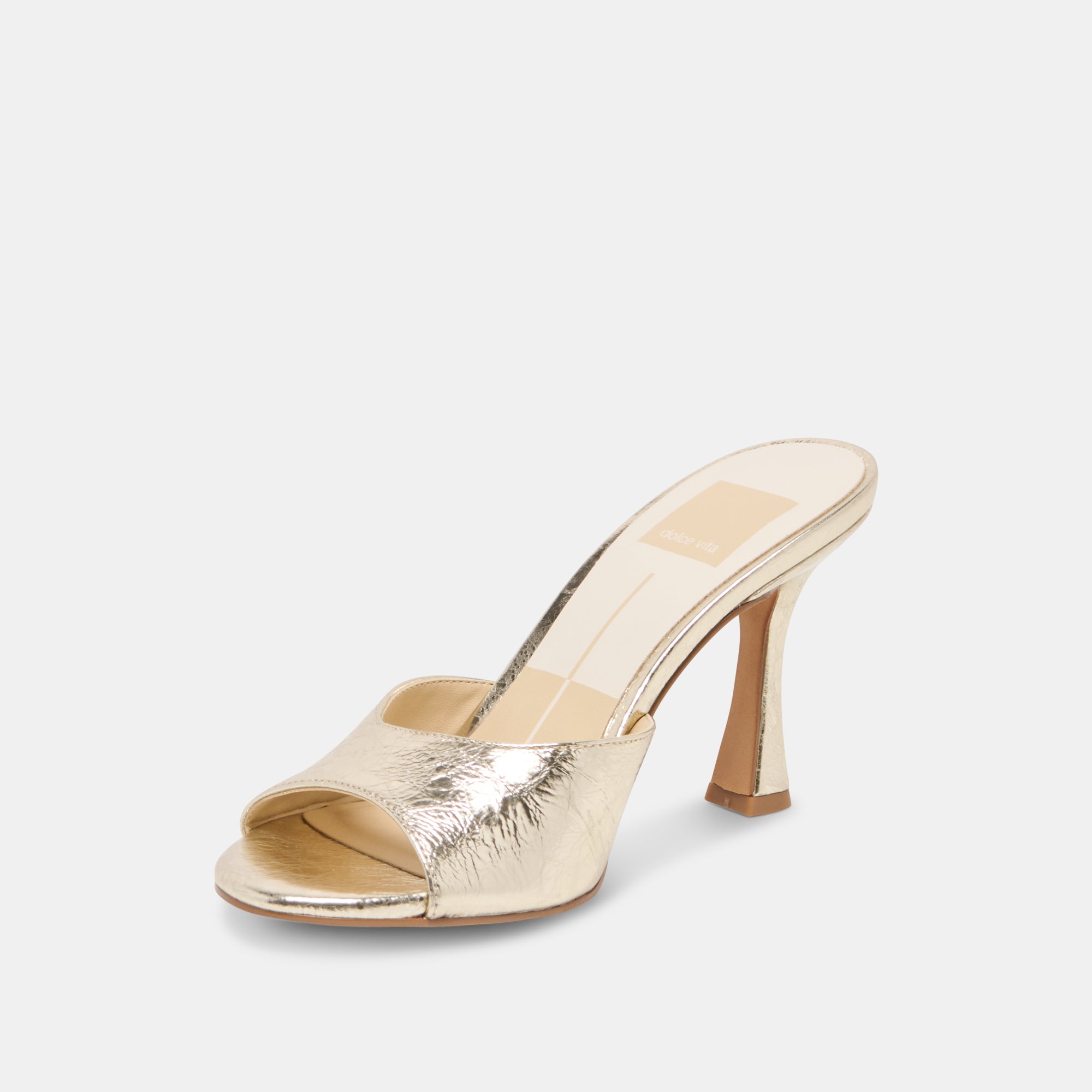 ROSHA HEELS PLATINUM DISTRESSED LEATHER - view 4