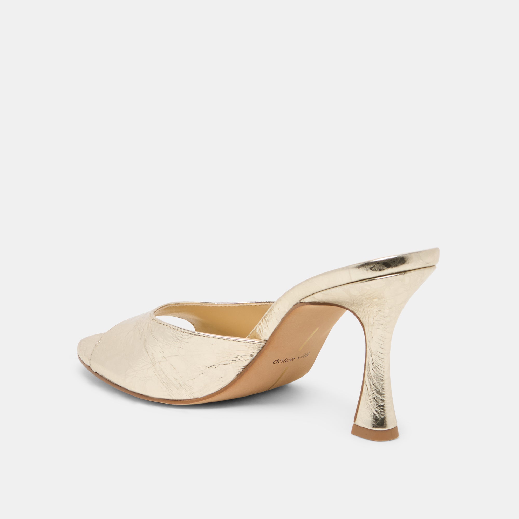 ROSHA HEELS PLATINUM DISTRESSED LEATHER - view 5