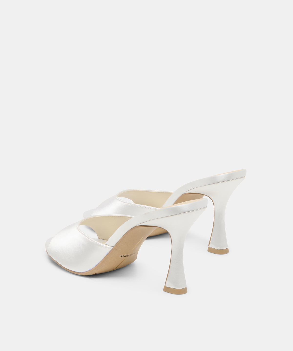 ROSHA HEELS TRUE WHITE SATIN - view 5