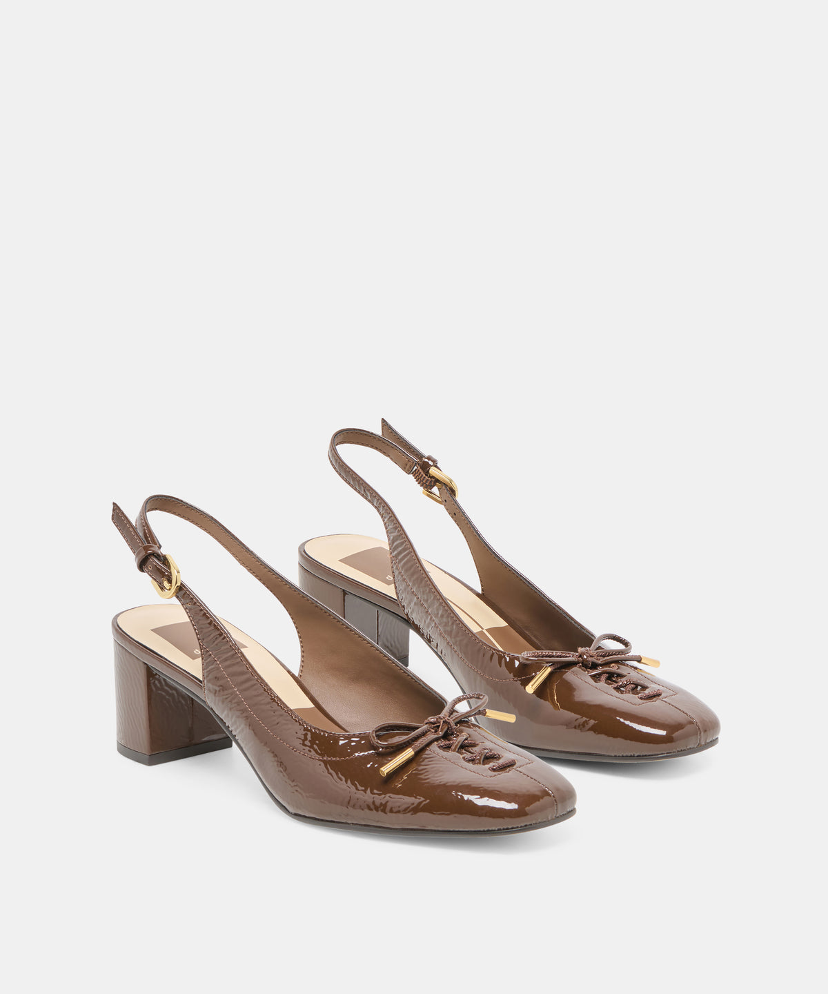 SAYLEE HEELS WALNUT CRINKLE PATENT - view 2