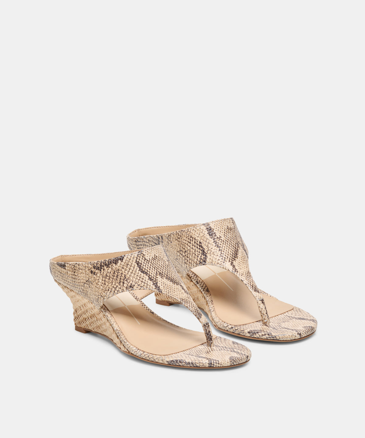 SYMON WEDGES BONE MULTI EMBOSSED LEATHER - view 2