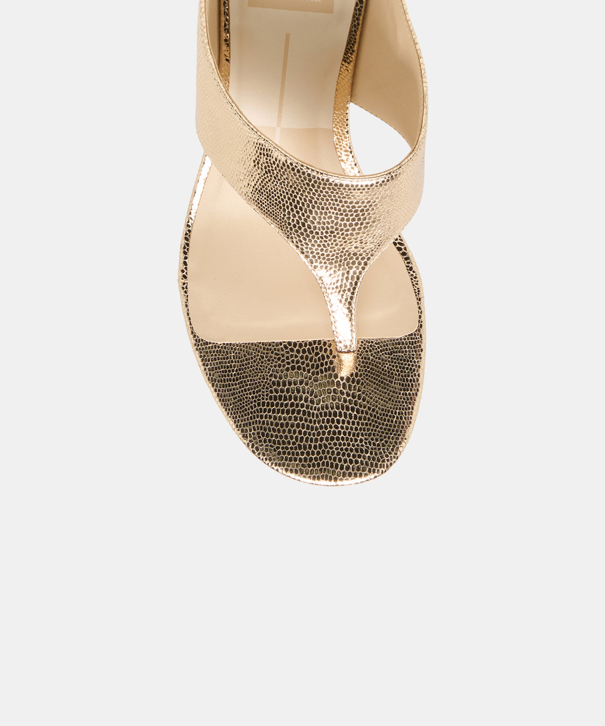 SYMON WEDGES GOLD EMBOSSED LEATHER - view 3