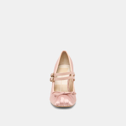 TIARAH HEELS LT BLUSH SATIN