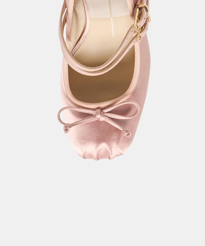 TIARAH HEELS LT BLUSH SATIN