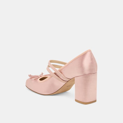 TIARAH HEELS LT BLUSH SATIN