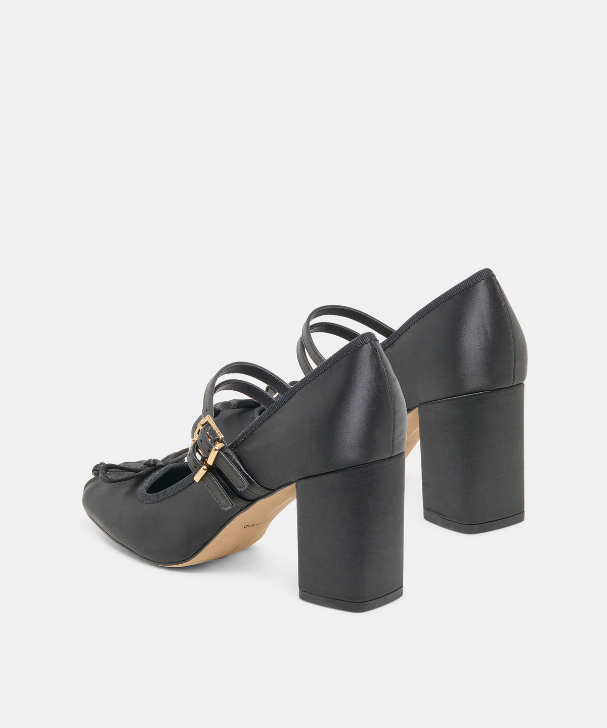 TIARAH HEELS ONYX SATIN - view 4