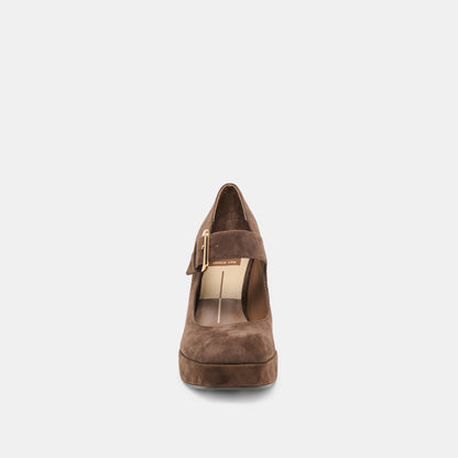 ULTRA HEELS DK BROWN SUEDE