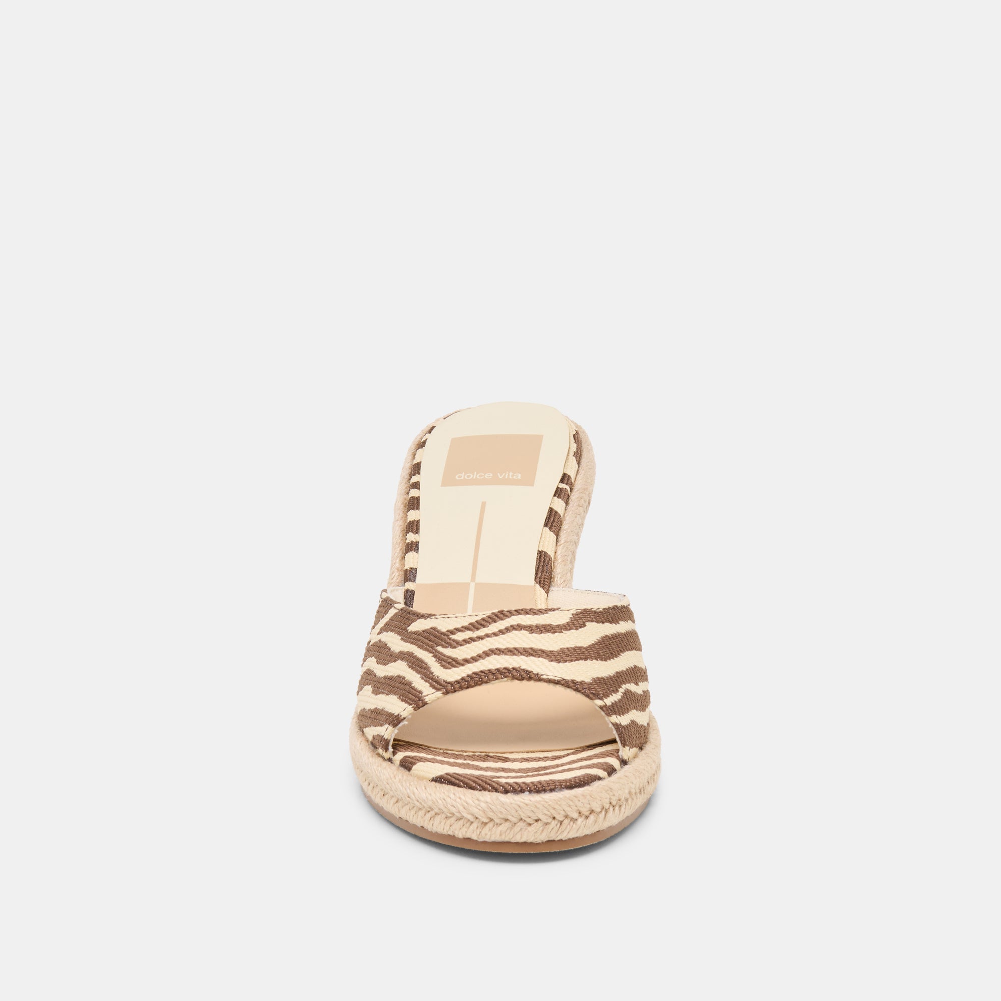 VAYA WEDGES BEIGE ZEBRA RAFFIA - view 6