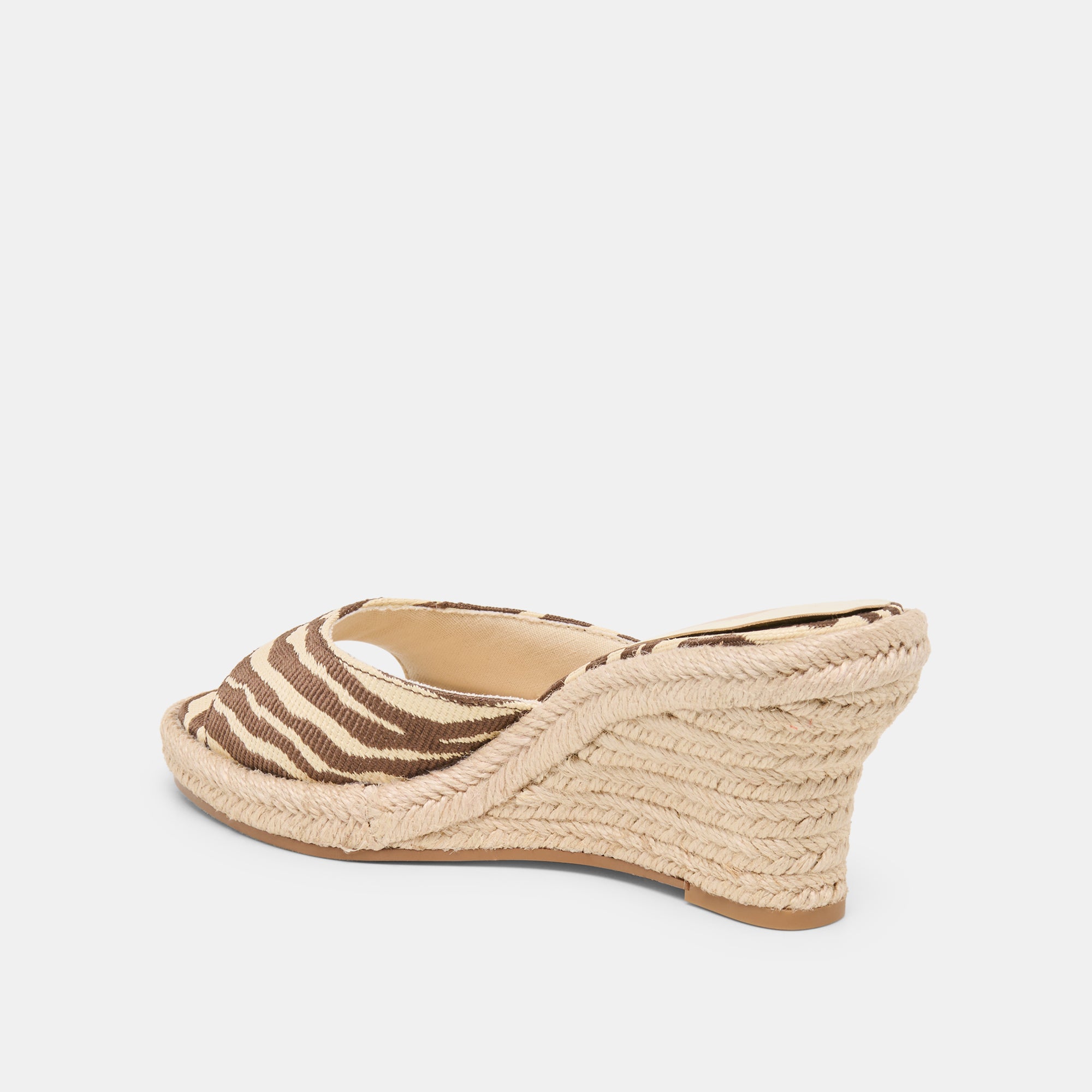 VAYA WEDGES BEIGE ZEBRA RAFFIA - view 5