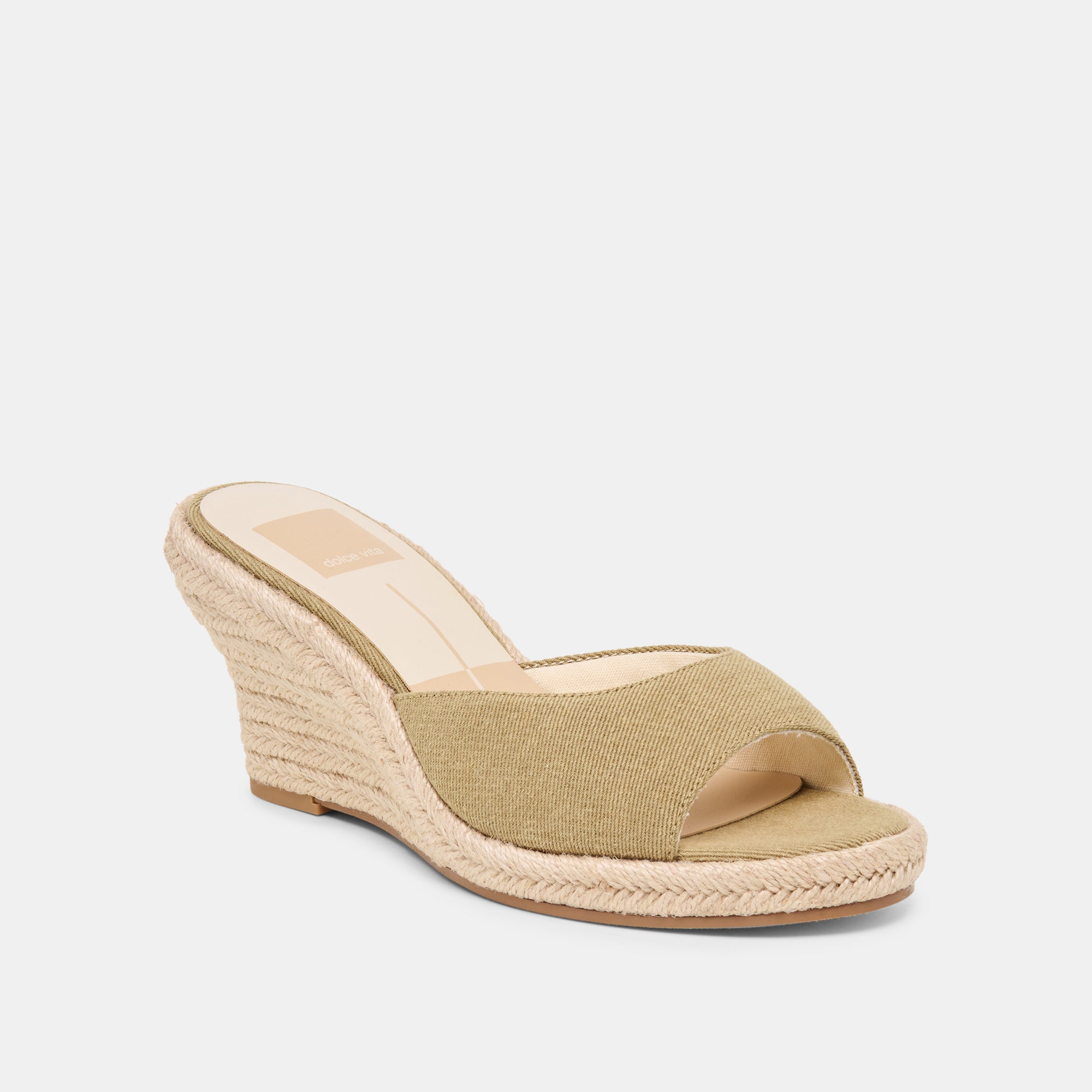 VAYA WEDGES KHAKI LINEN - view 2