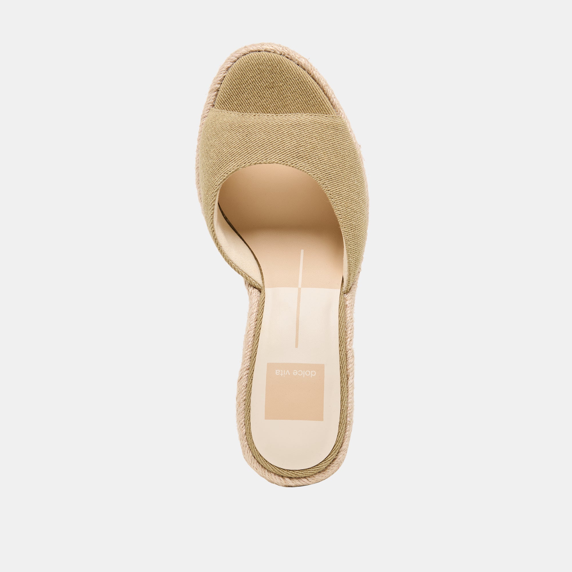 VAYA WEDGES KHAKI LINEN - view 8