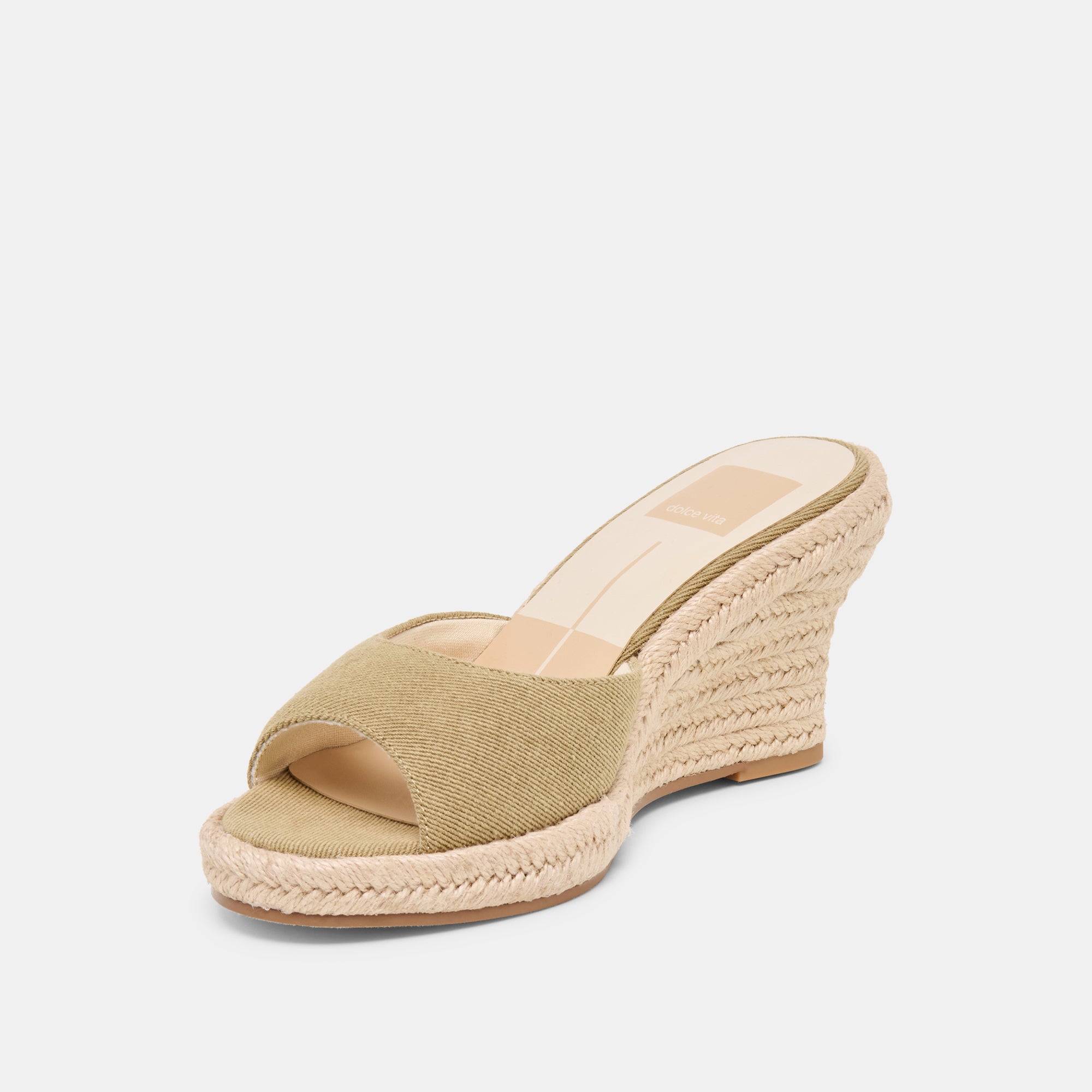 VAYA WEDGES KHAKI LINEN - view 4