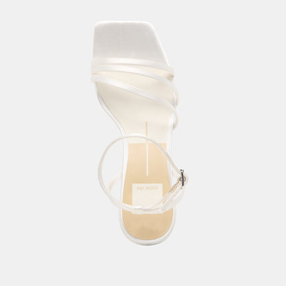 YSABEL HEELS TRUE WHITE SATIN