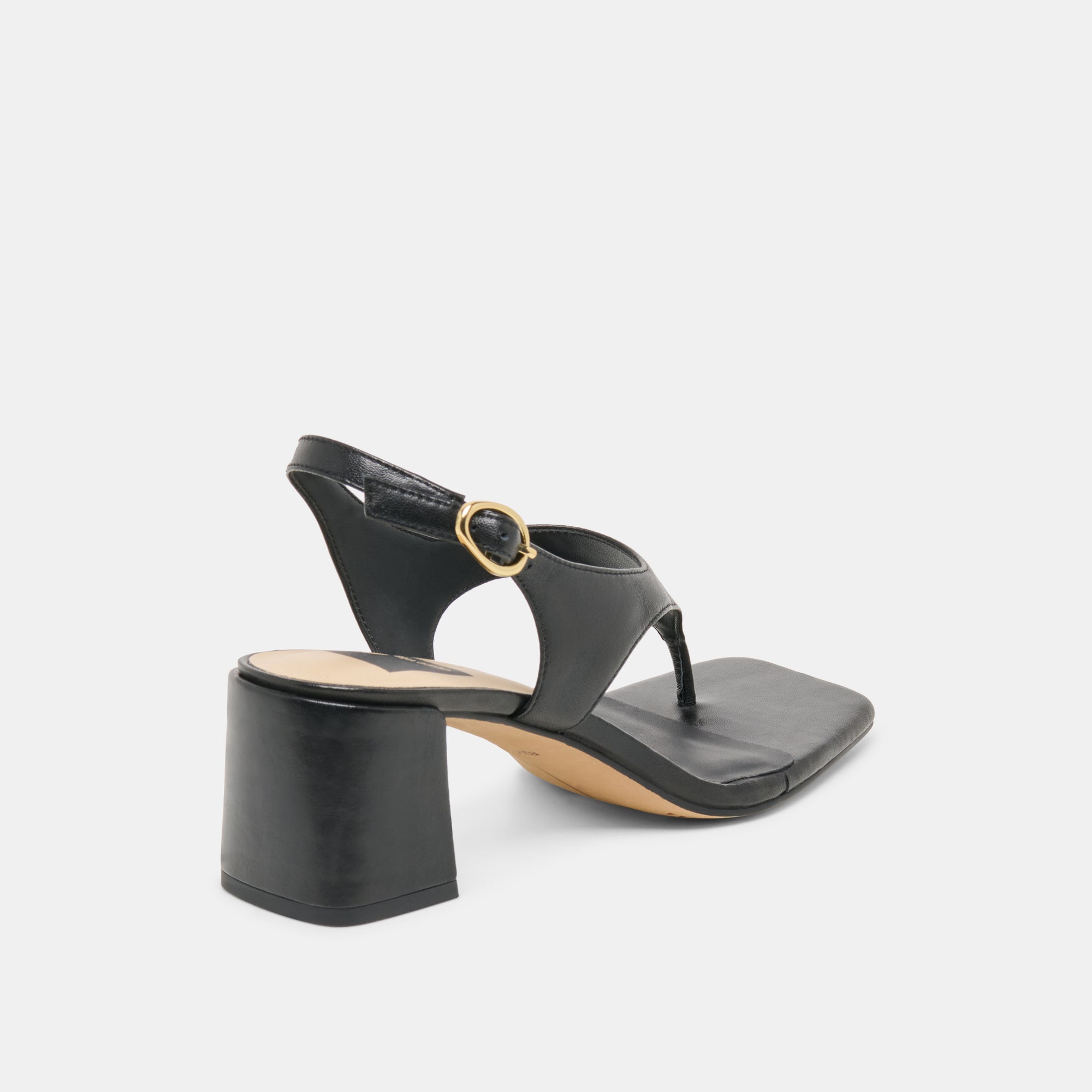 YVES HEELS BLACK LEATHER - view 3