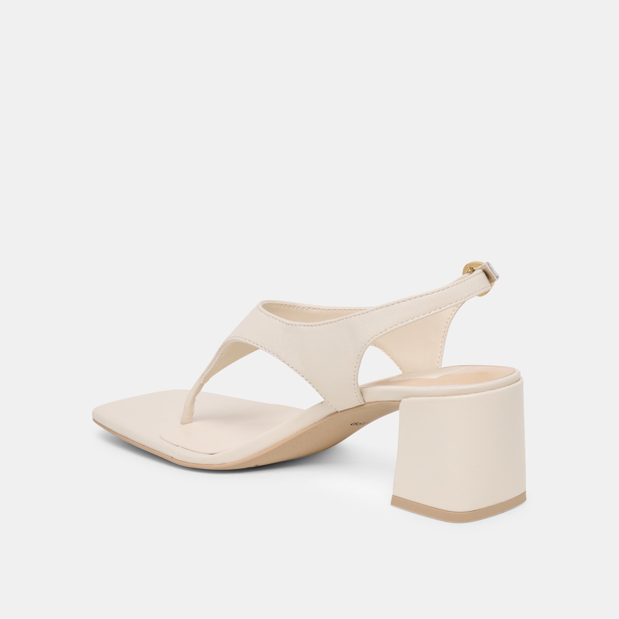 YVES HEELS IVORY LEATHER - view 5
