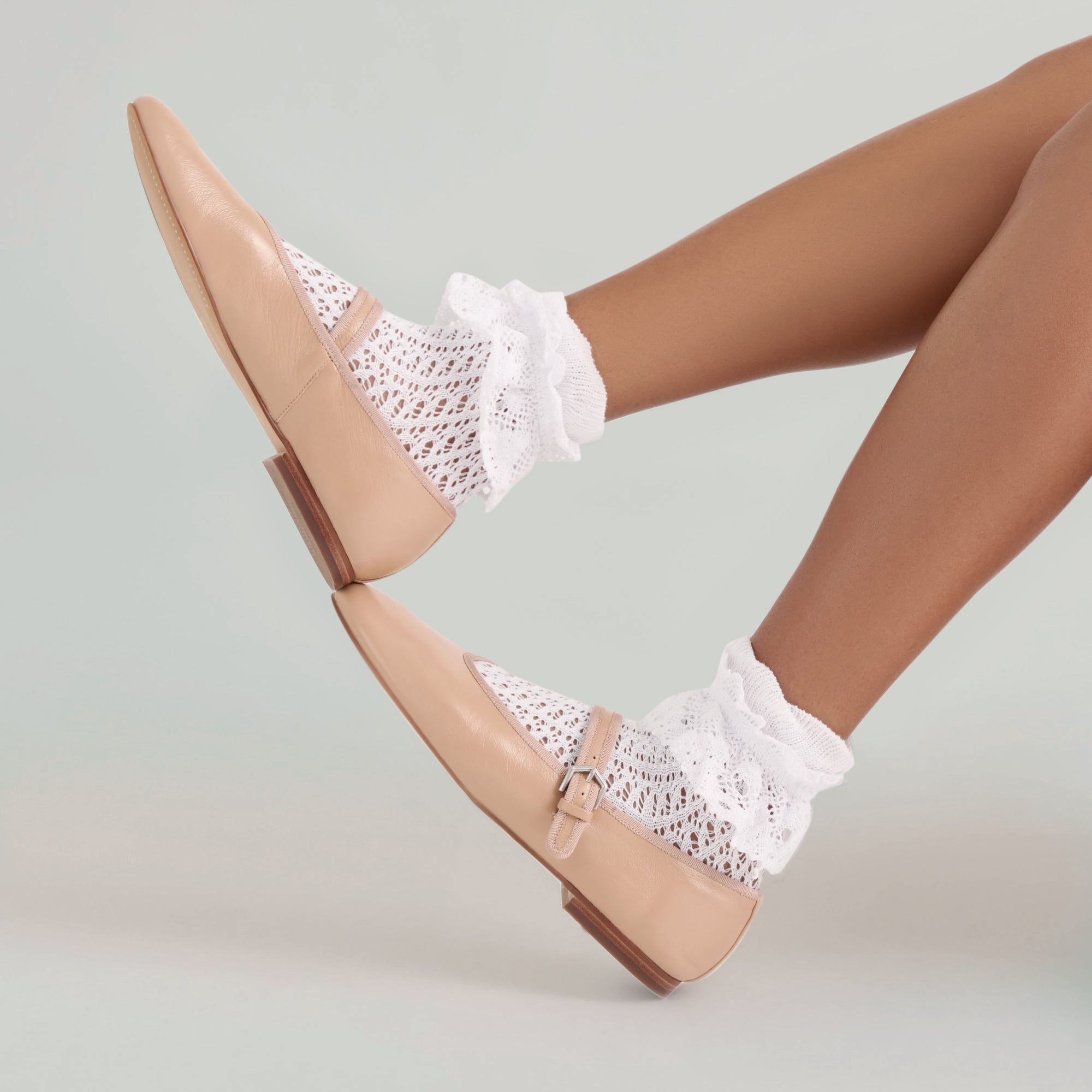 Whimsy Lace Anklet Socks in White | By Dolce Vita Whimsy Lace Anklet Socks in White | By Dolce Vita