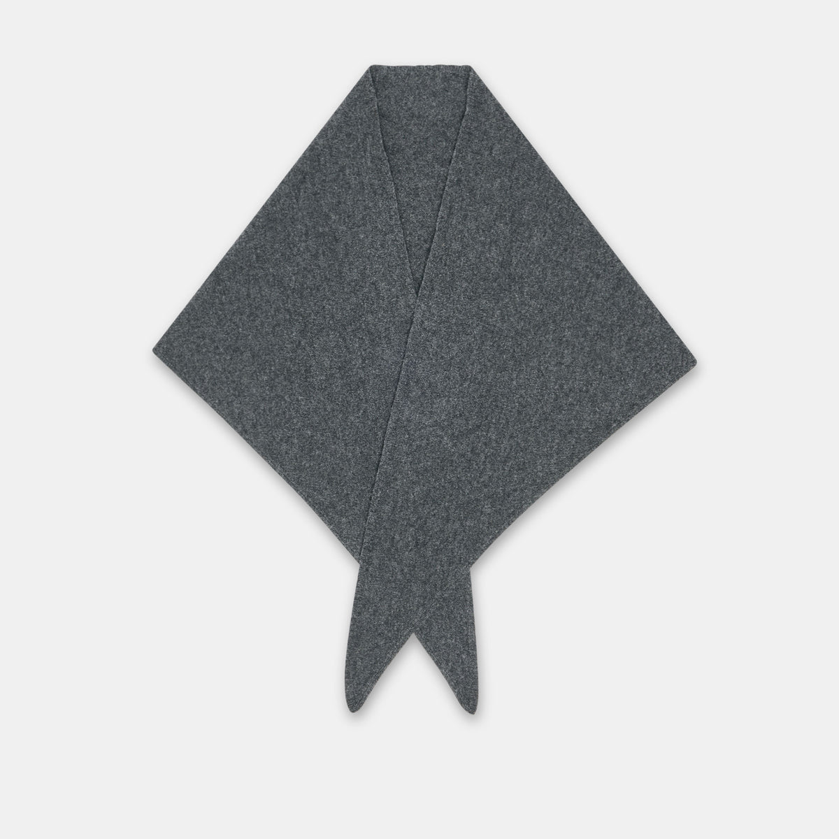 Triangle Dark Heather Grey Wool Scarf | Dolce Vita