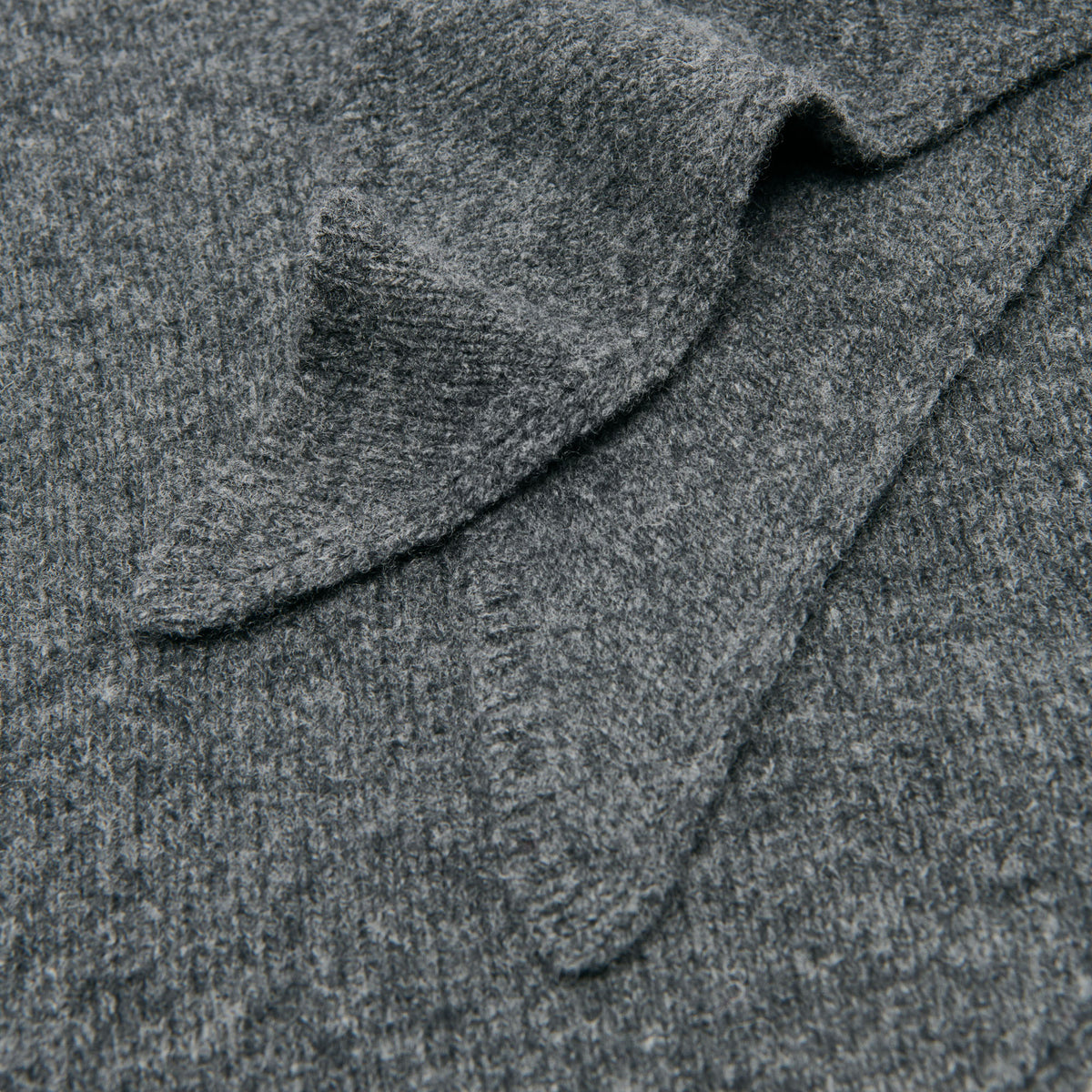 TRIANGLE SCARF DARK HEATHER GREY - view 3