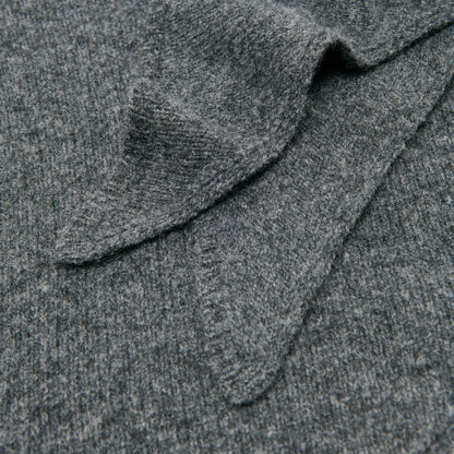 TRIANGLE SCARF DARK HEATHER GREY