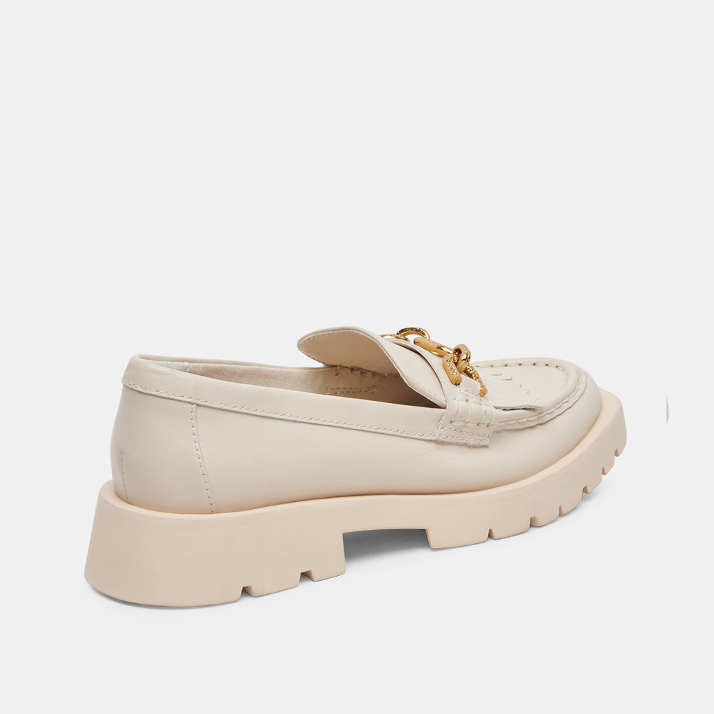 ERNA WIDE FLATS IVORY LEATHER - image 3