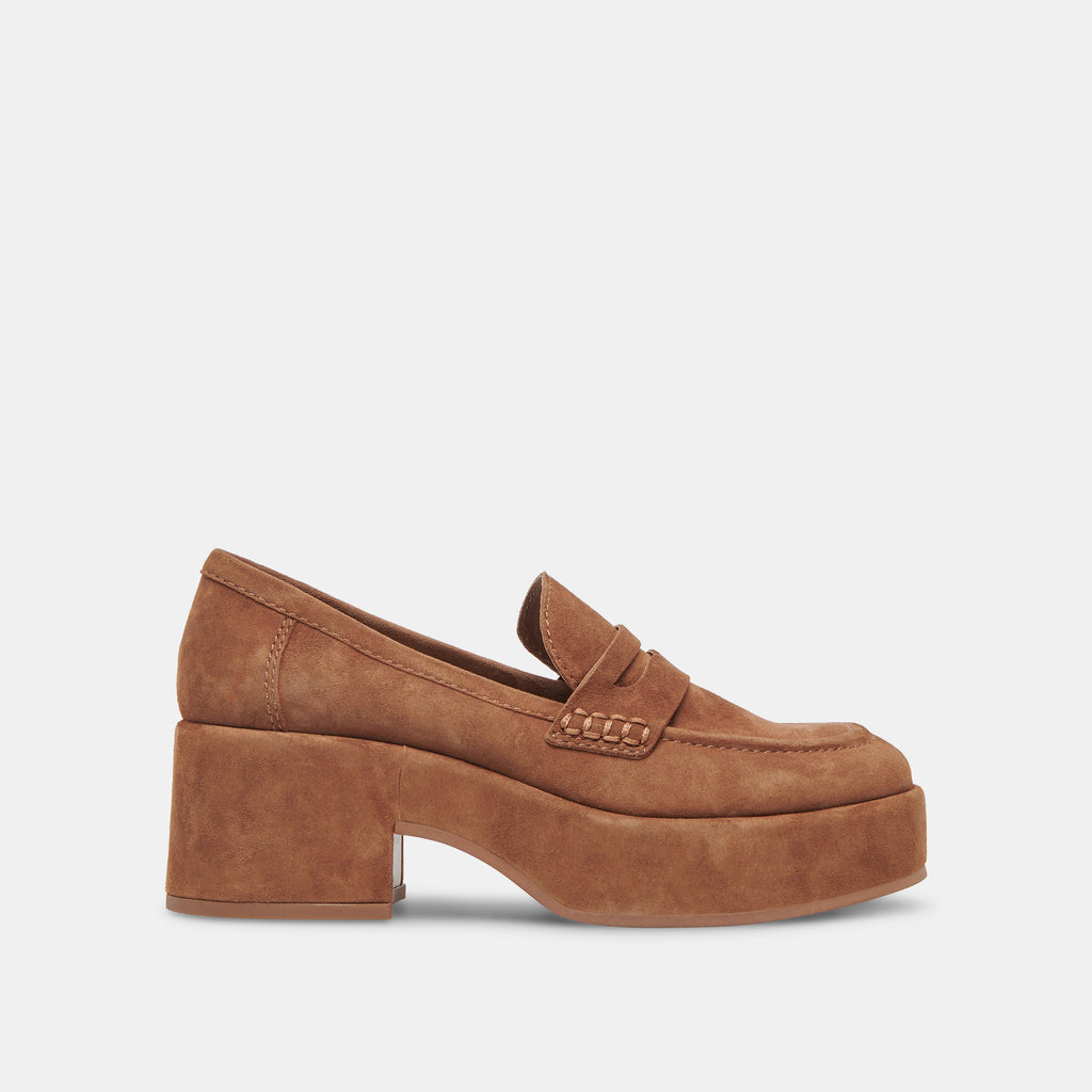 YANNI LOAFERS CHESTNUT SUEDE - image 1