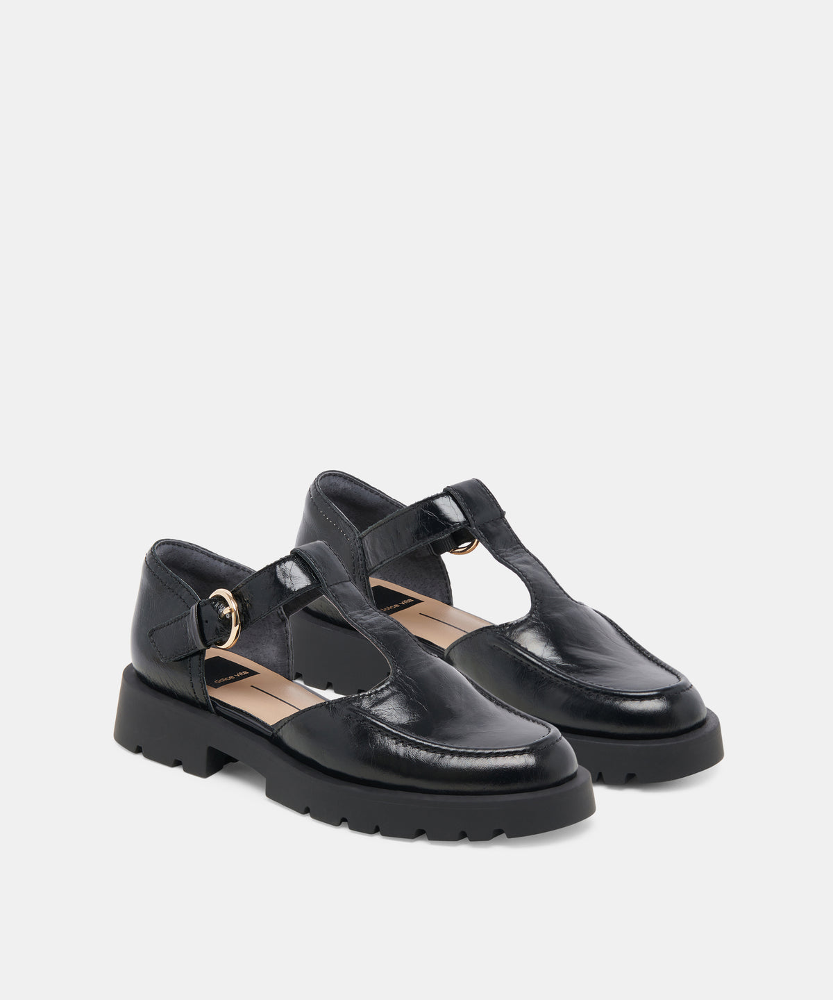 EMILIO FLATS MIDNIGHT CRINKLE PATENT LEATHER - view 2