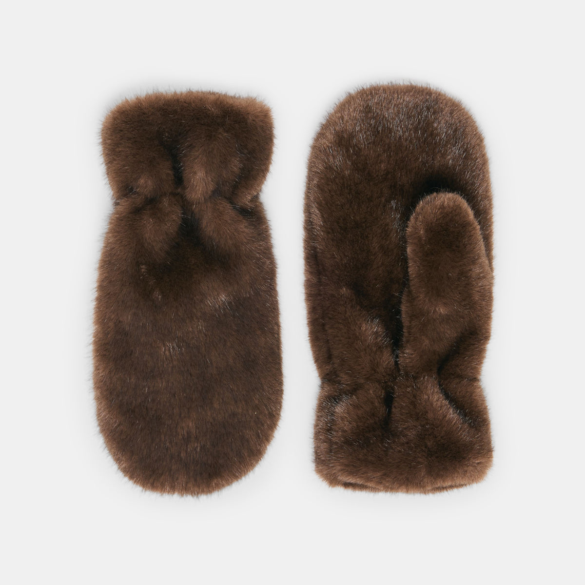 Faux Fur Espresso Mittens | Dolce Vita